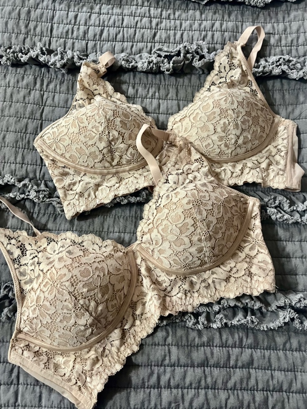 TWO Maidenform Lace Longline Bra - 38B